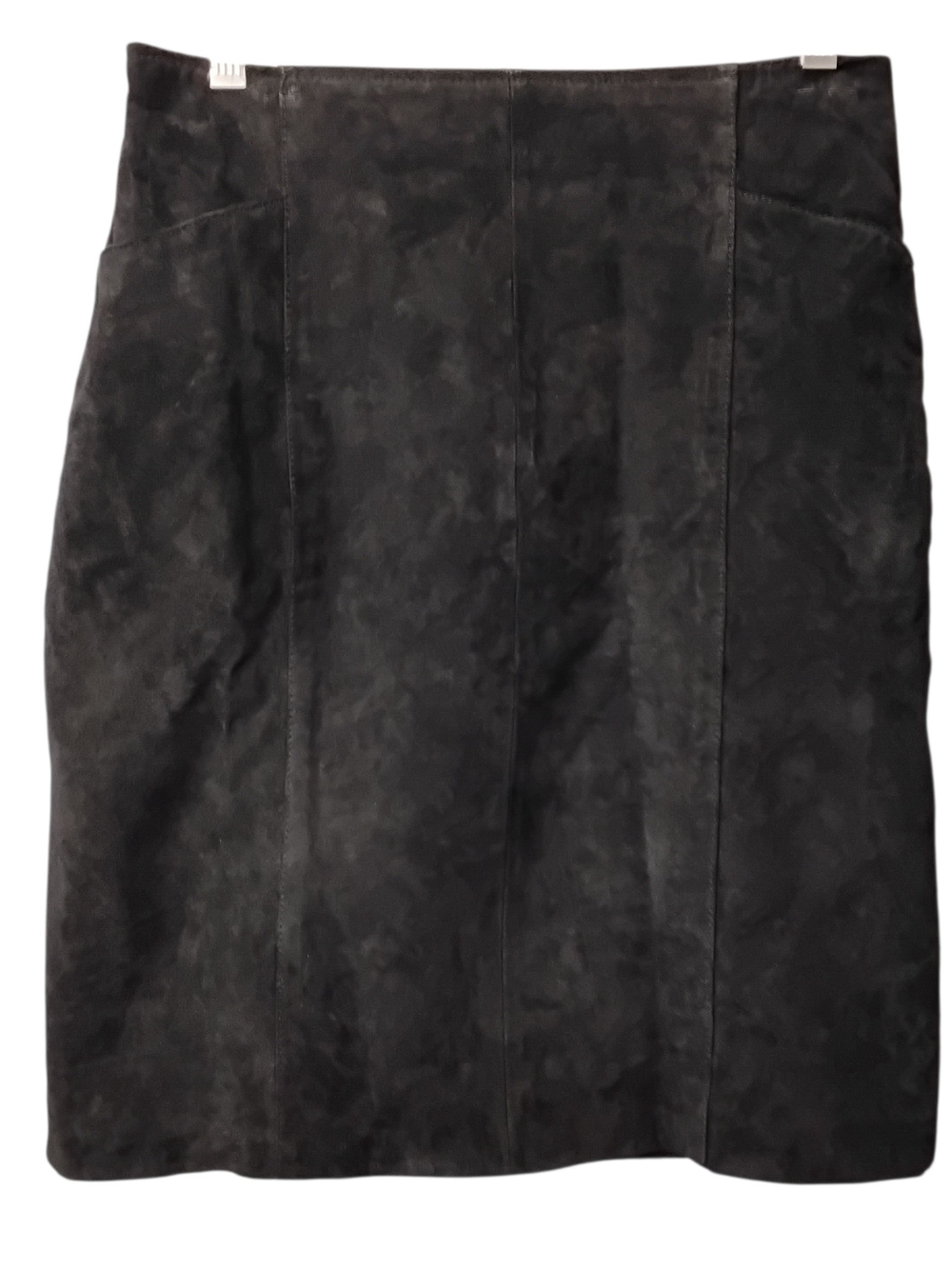 Wilsons Leather Black Suede Pencil Skirt -‎ Size 12
